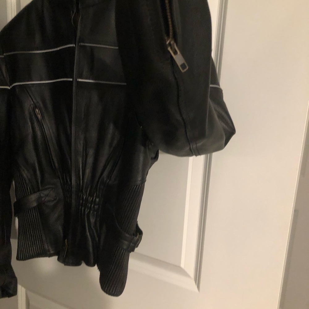 Genuine Leather lined Biker Jacket - Picture 7 of 7